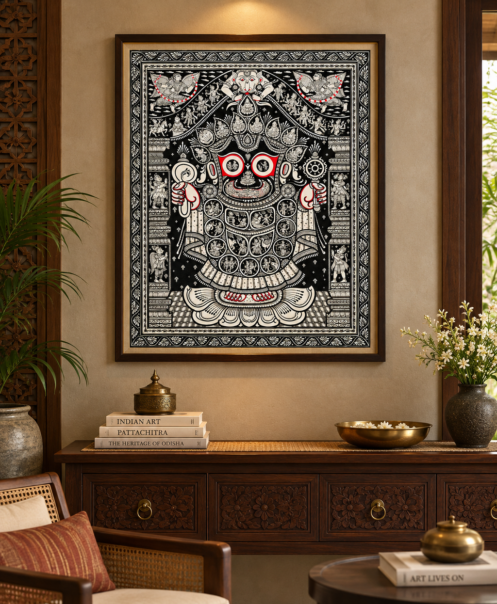 Vishwaroopa Jagannath Pattachitra: The Monochromatic Epic of Divine Leelas