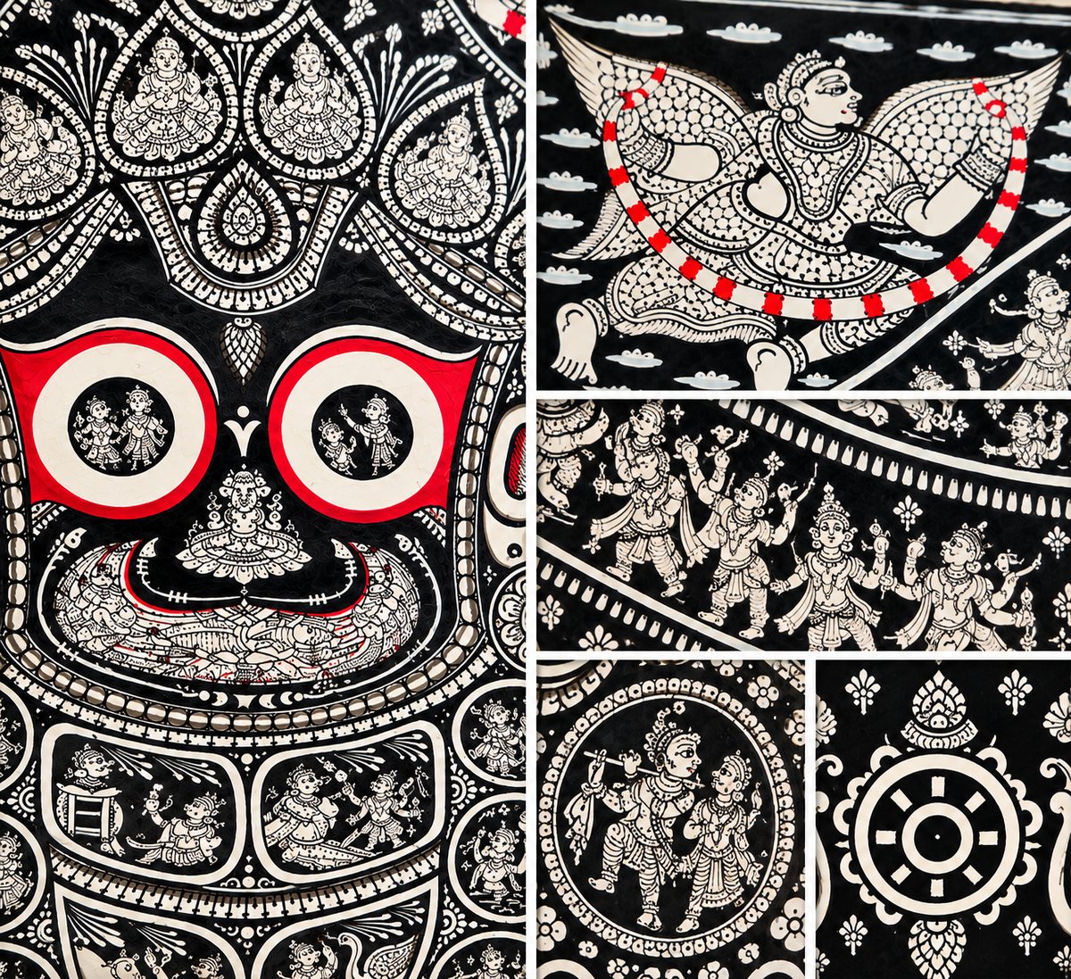 Vishwaroopa Jagannath Pattachitra: The Monochromatic Epic of Divine Leelas