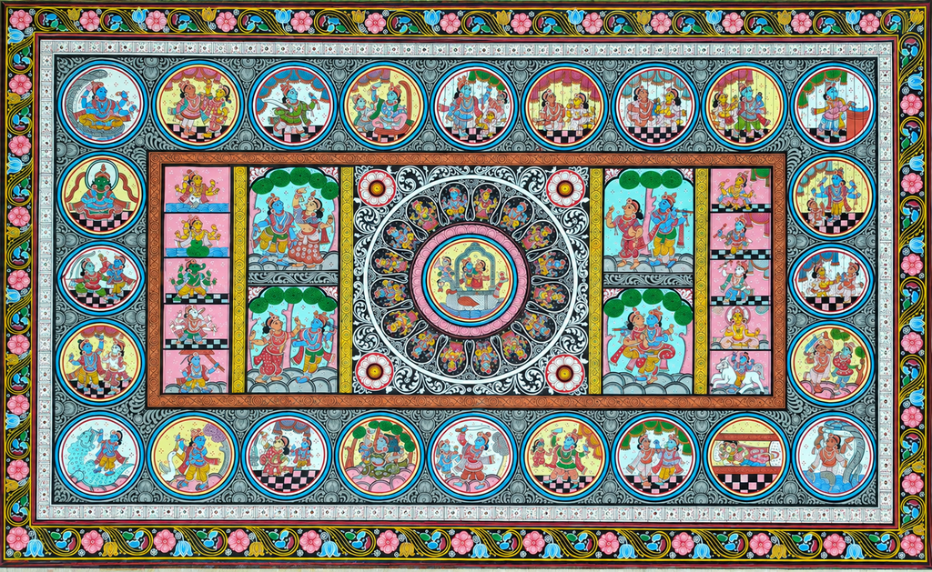 The Dashavatara Epic: Authentic Pattachitra Masterpiece
