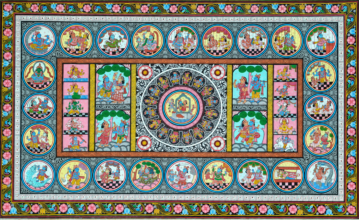 The Dashavatara Epic: Authentic Pattachitra Masterpiece