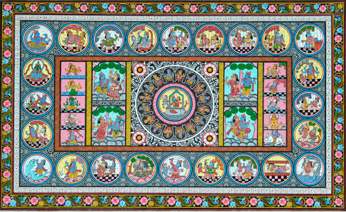 The Dashavatara Epic: Authentic Pattachitra Masterpiece