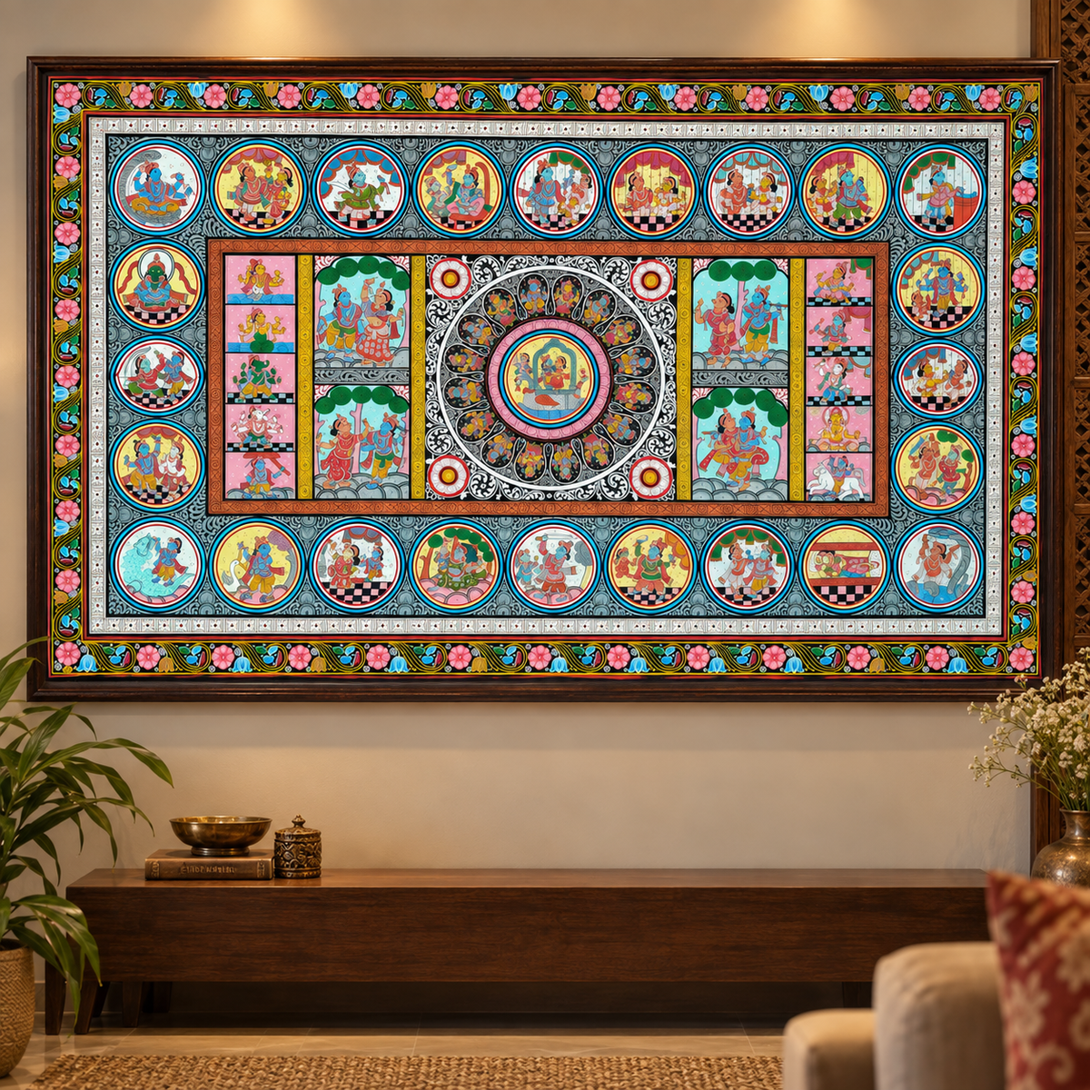The Dashavatara Epic: Authentic Pattachitra Masterpiece