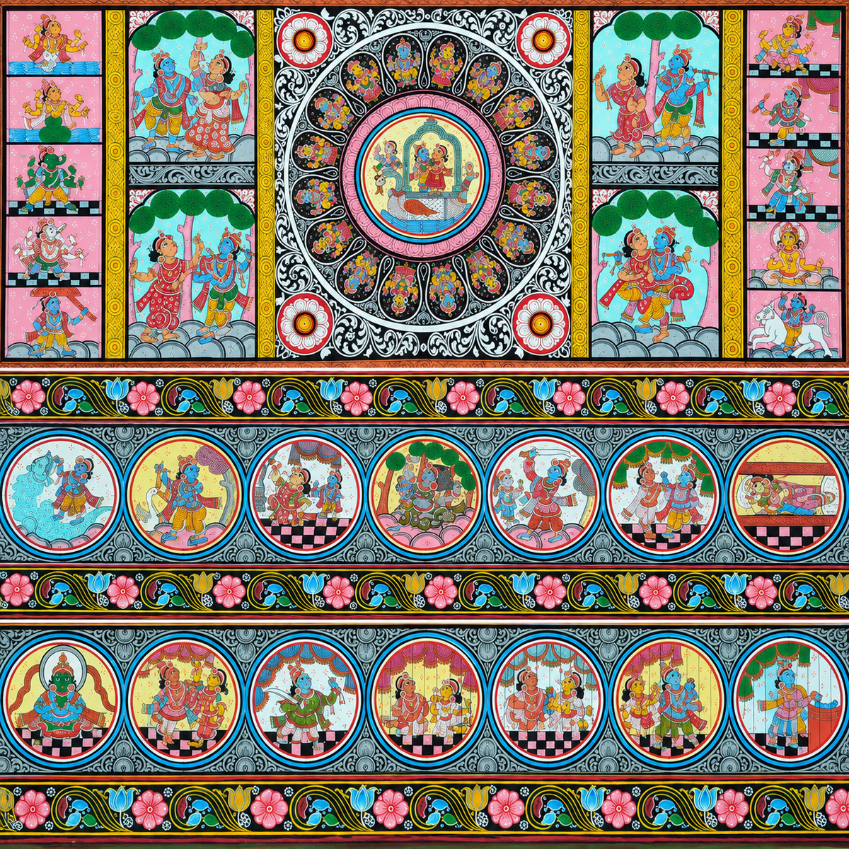 The Dashavatara Epic: Authentic Pattachitra Masterpiece