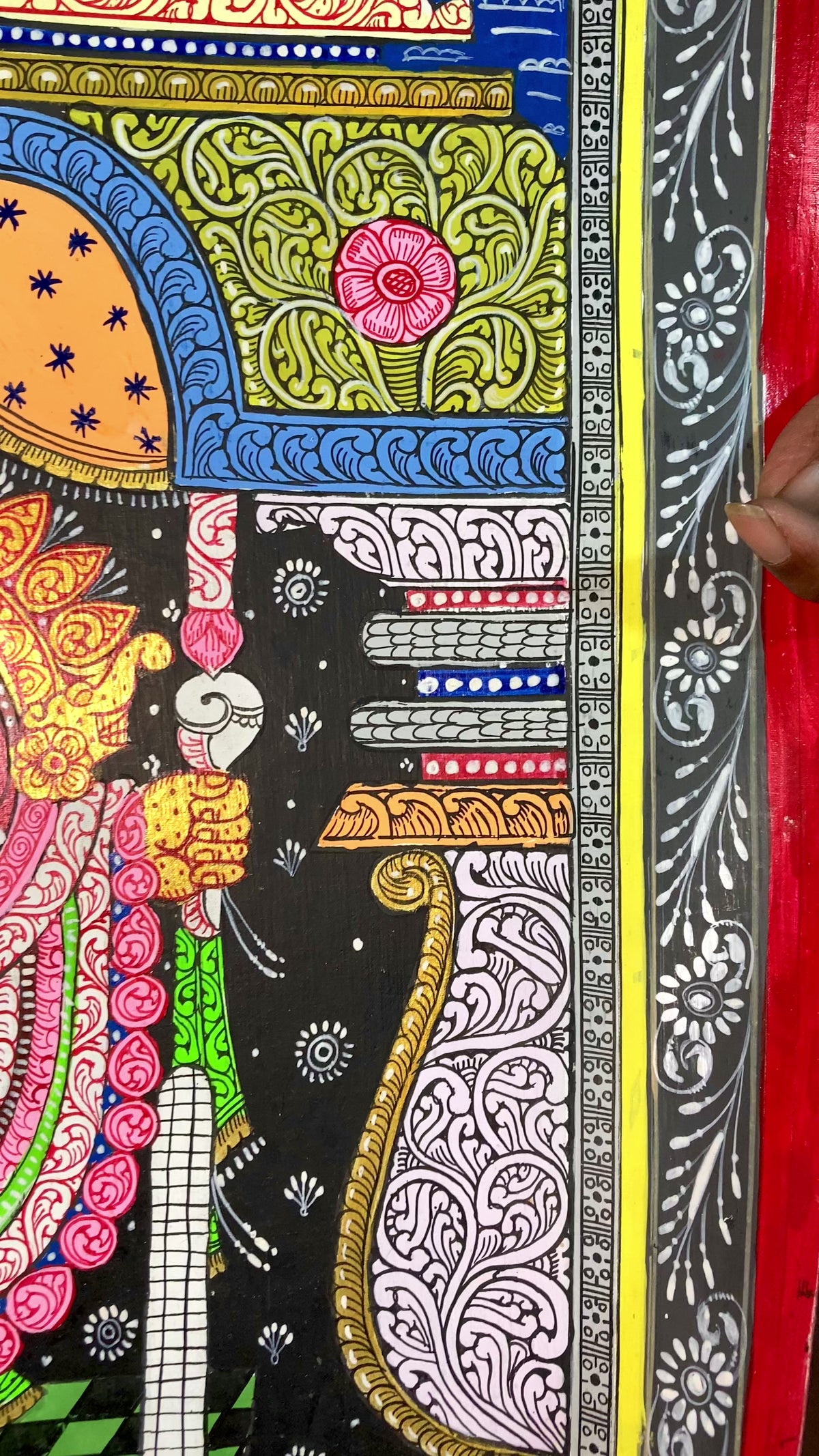 The Divine Trinity of Puri: An Authentic Pattachitra Masterpiece